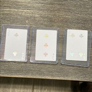 Dior Joy Set of Three Transparent Playing Cards